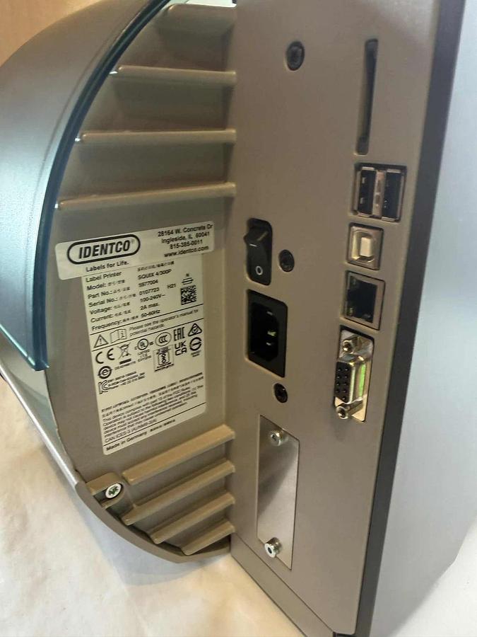 Identco Thermal Transfer Label Printer ELP-I-300PPLR ELP-I SQUIX 4/300P (NEW)