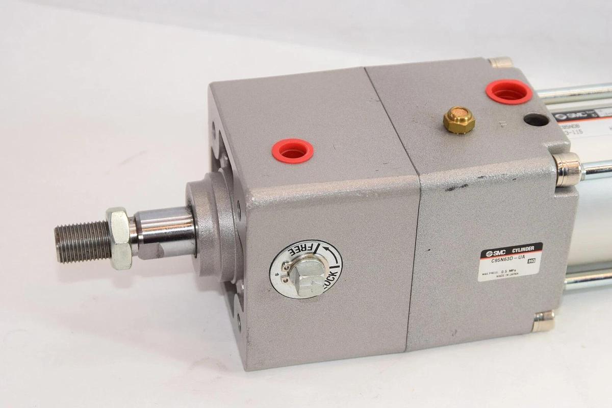(NEW) SMC C95N63D-UA C95NDB63-115 Lock-Up Unit & Tie Rod Cylinder