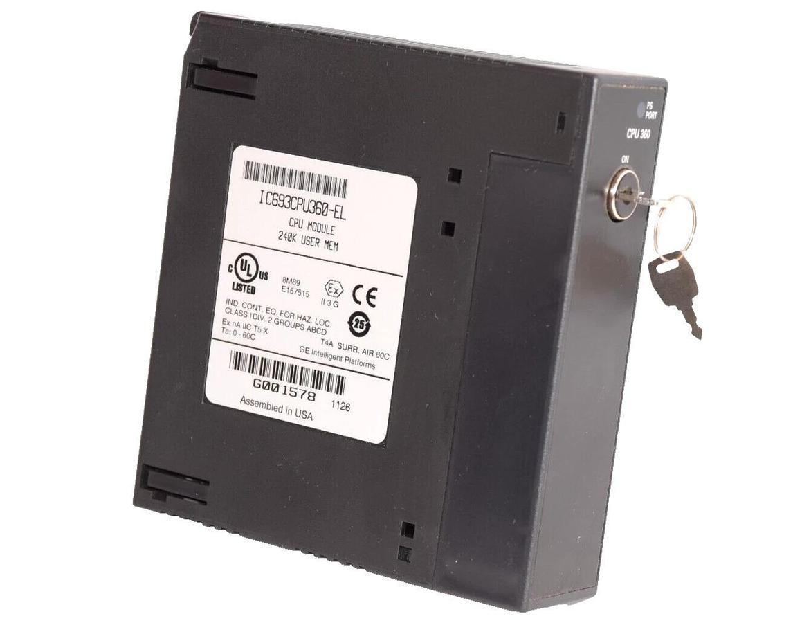 Used GE FANUC CPU Module IC693CPU360-EL 240k Memory CPU Module