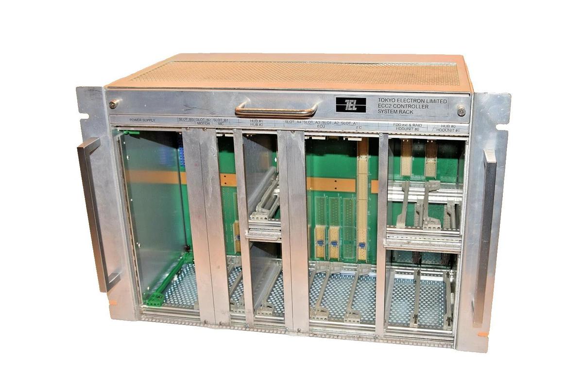Used TEL ECC2 H50437 Controller System Rack PLC Chassis