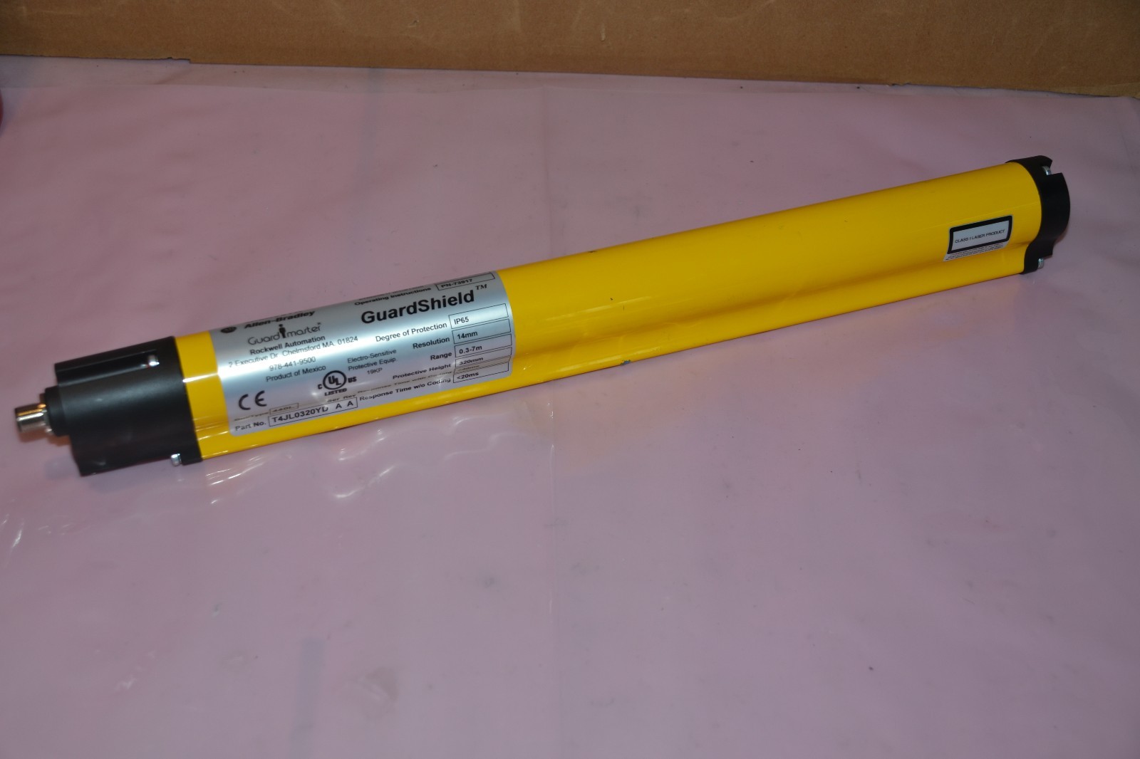 Used Allen-Bradley 440L-T4JL0320YD ser,A Safety Light Curtain 320mm 440L T4JL0320YD