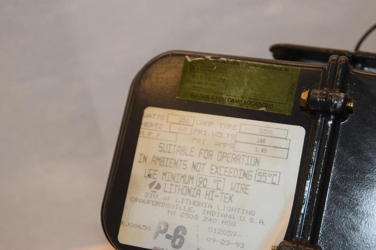 (NEW) LITHONIA Hi-Tek TH 250S RJ512 RJ00650 P-6 250W 60Hz 240V 1.4A Ballast