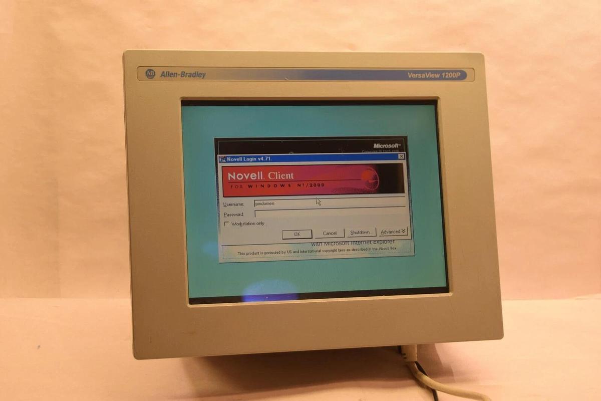 Used Allen Bradley 6181P-12NP2KH 6181P 12NP2KH VersaView 1200P   006S107-04-013