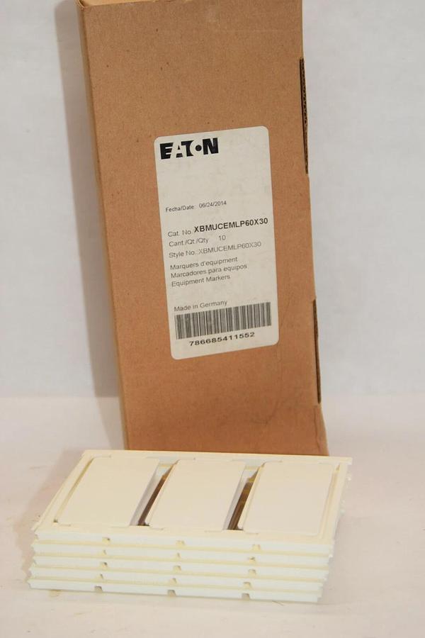 (NEW- Box of 10) EATON CUTLER HAMMER XBMUCEMLP60X30 Marker Card