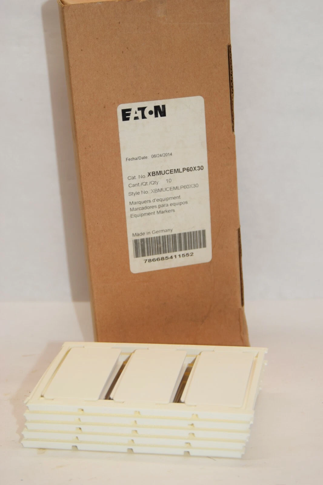 (NEW- Box of 10) EATON CUTLER HAMMER XBMUCEMLP60X30 Marker Card