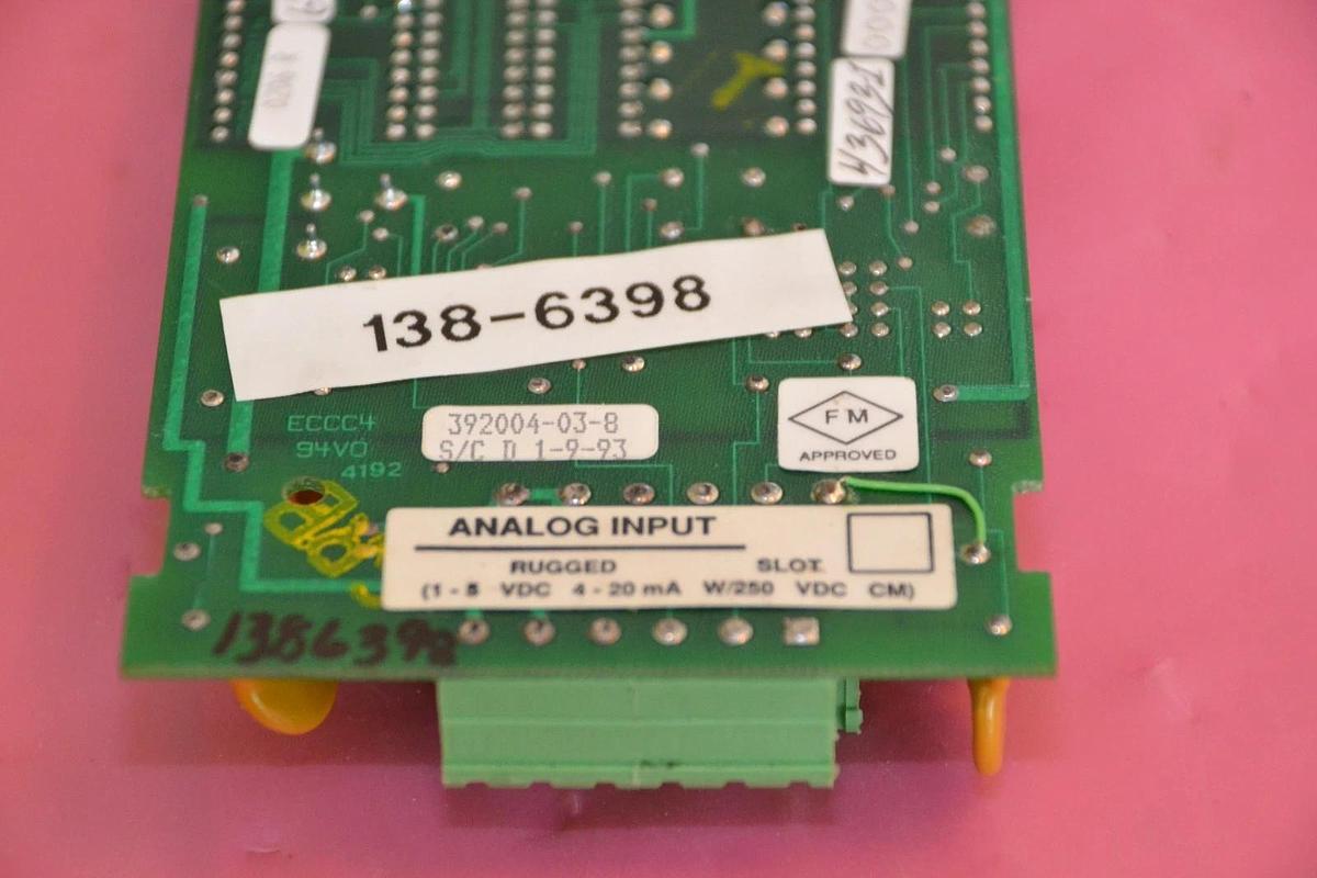 Used Bristol Babcock Angalog Input Module Board Card 392004-03-8 392004