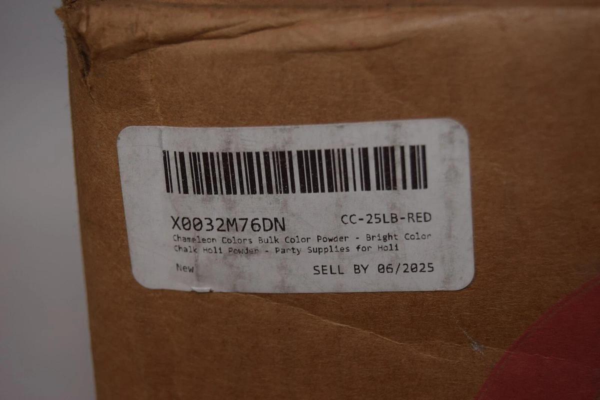 Used Chameleon Colors RED 25lb. Bulk Color Powder CC-25LB-RED (NEW)