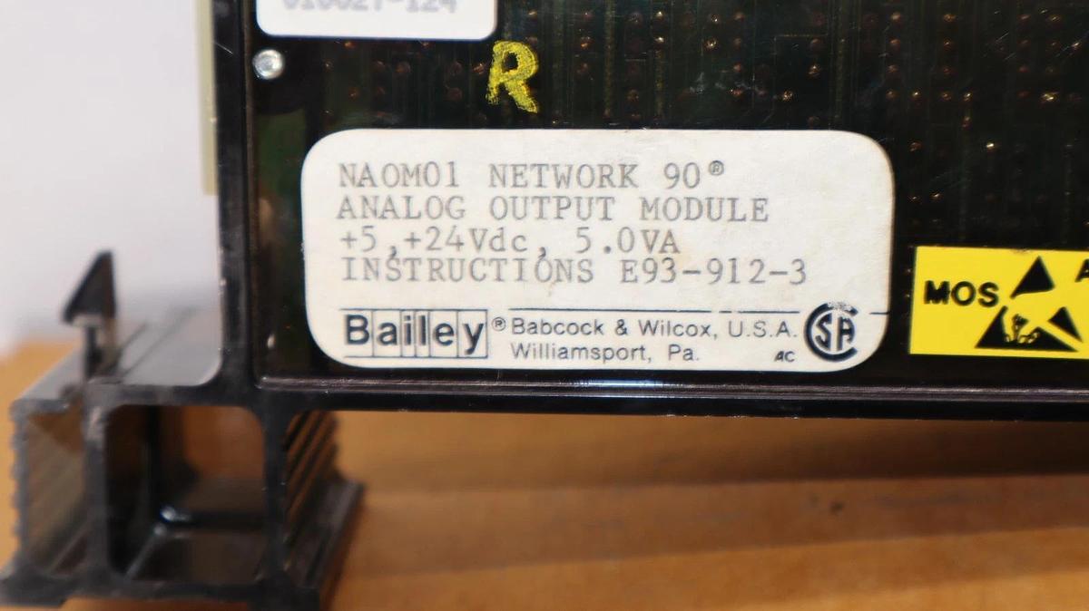 Bailey Network 90 Analog Output Module Board NAOM01  NA0M01