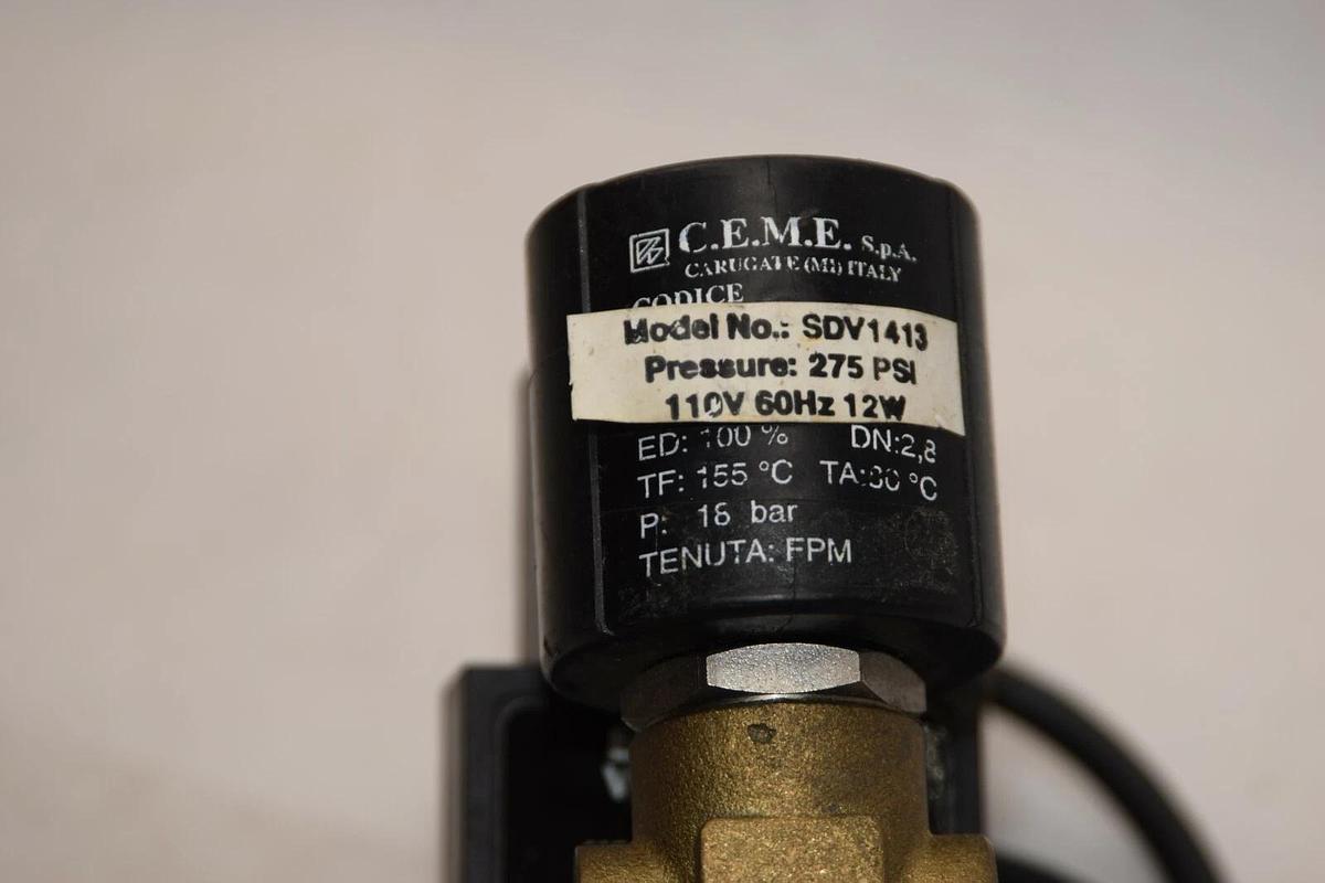 C.E.M.E EVTII20 120V Electronic Valve Timer With SDV1413 Pressure Valve (NEW)