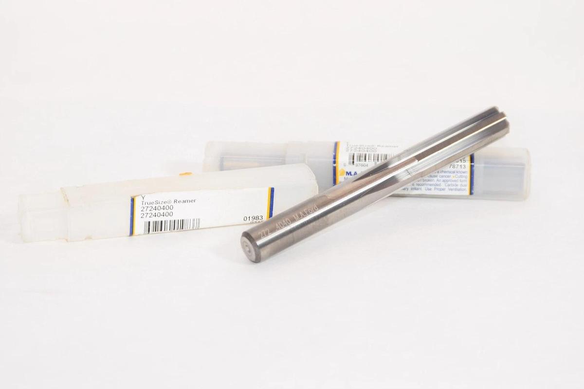 (NEW - Lot of 2) M.A. FORD 27240400 272.4040 3.5"Length .40"dia True Size Reamer