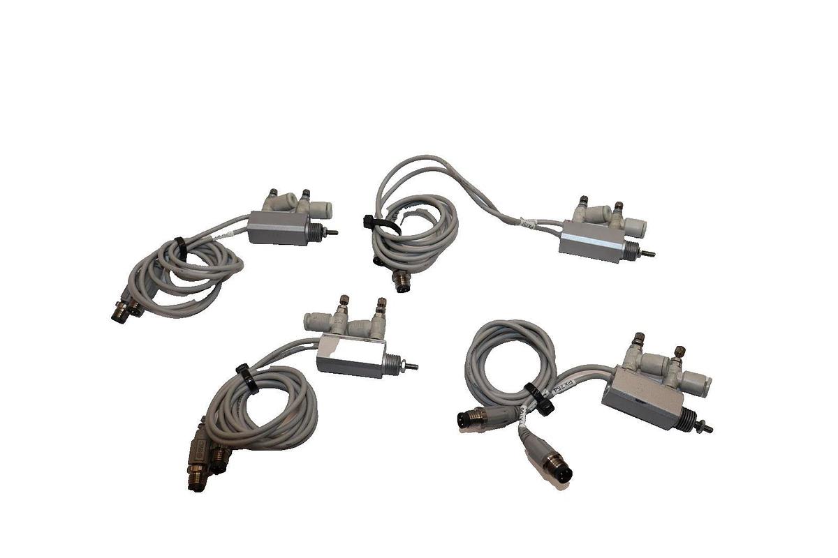 Used SMC CDJP2B6-10D , CDJP2B610D 0.7MPa Miniature Pneumatic Air Cylinder (Lot of 4)