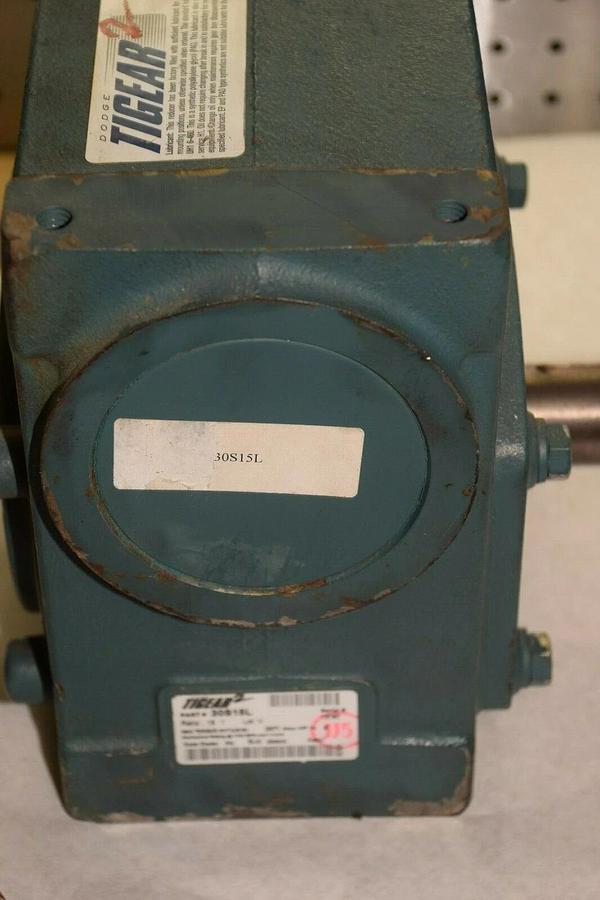 DODGE TIGEAR-2 30S15L 15:1 RATIO 2371 HP 7/8" & 1-3/8" SHAFT GEAR REDUCER NEW