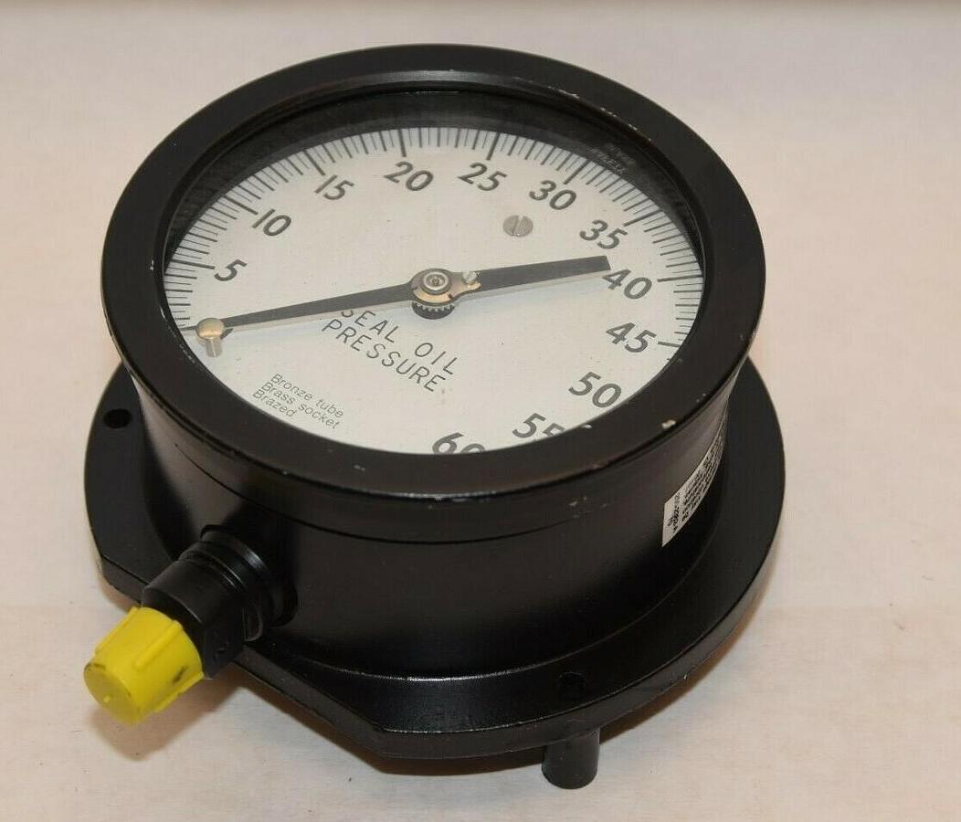 ASHCROFT 0-60psi 4" Face Duragauge Seal Oil Pressure Gauge NEW