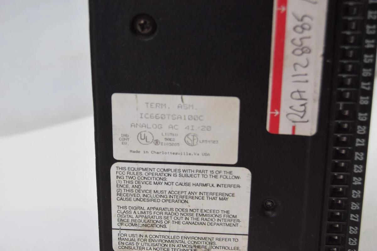 Used GE FANUC Electronic Module I/O Block IC660EBA100D IC660BBA100 IC660EBA100