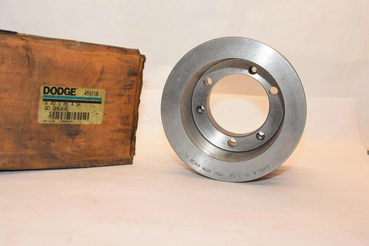 (NEW) DODGE 6/A5.0 B5.4-SK 6 A5.0 B5.4 SK 455718 4450rpm 6 Groove QD Sheave