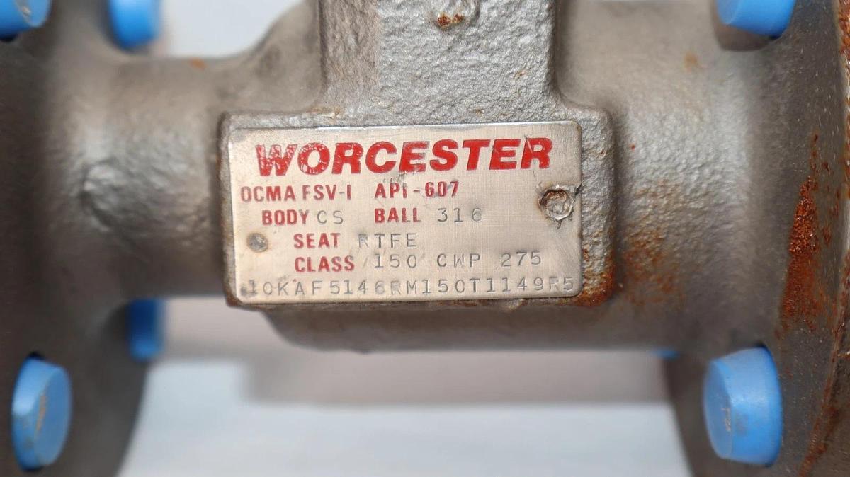 (NEW) WORCESTER Valve OCMA FSV-1 API-607 CS Body 316 Ball