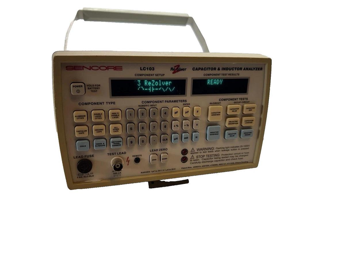 Used Sencore LC103 Capacitor and Inductor Analyzer  With Power Supply "Cal 2024"