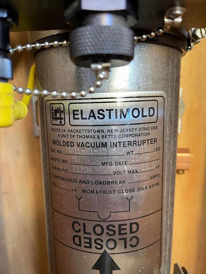 Elastimold Molded Vacuum Model 66 Interrupter MVI1-21-15 MVI12115 *NEW