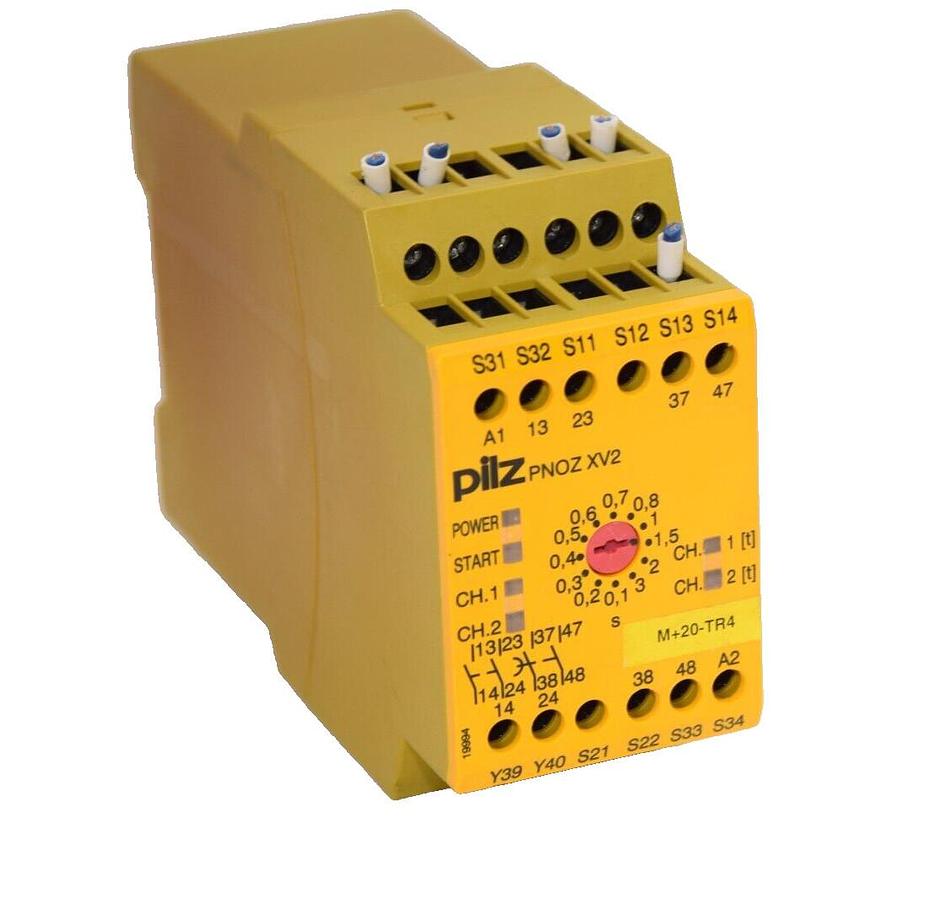 Used PILZ PN0Z XV2 3/24vdc 2n/o 2n/o t PN0ZXV23/24vdc2n/o2n/ot Safety Relay