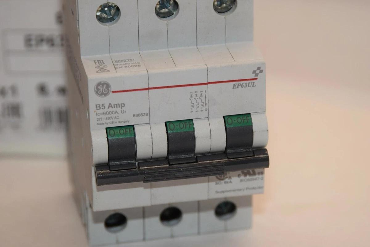 NEW) GE GENERAL ELECTRIC Breaker EP63ULB05  EP60UL B5 Amp 3P 6000A  277/480V