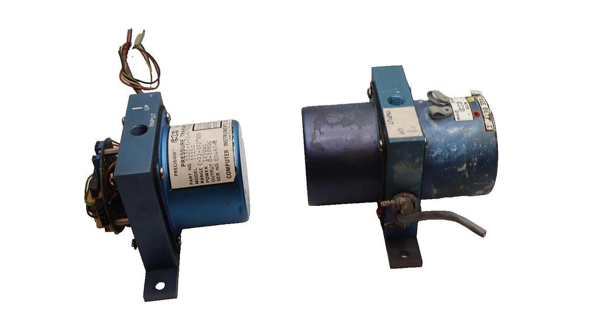 Used Computer Instruments Pressure Transmitter 5525-(-2)-0-"H20G-3.7A.10 (Lot of 2)
