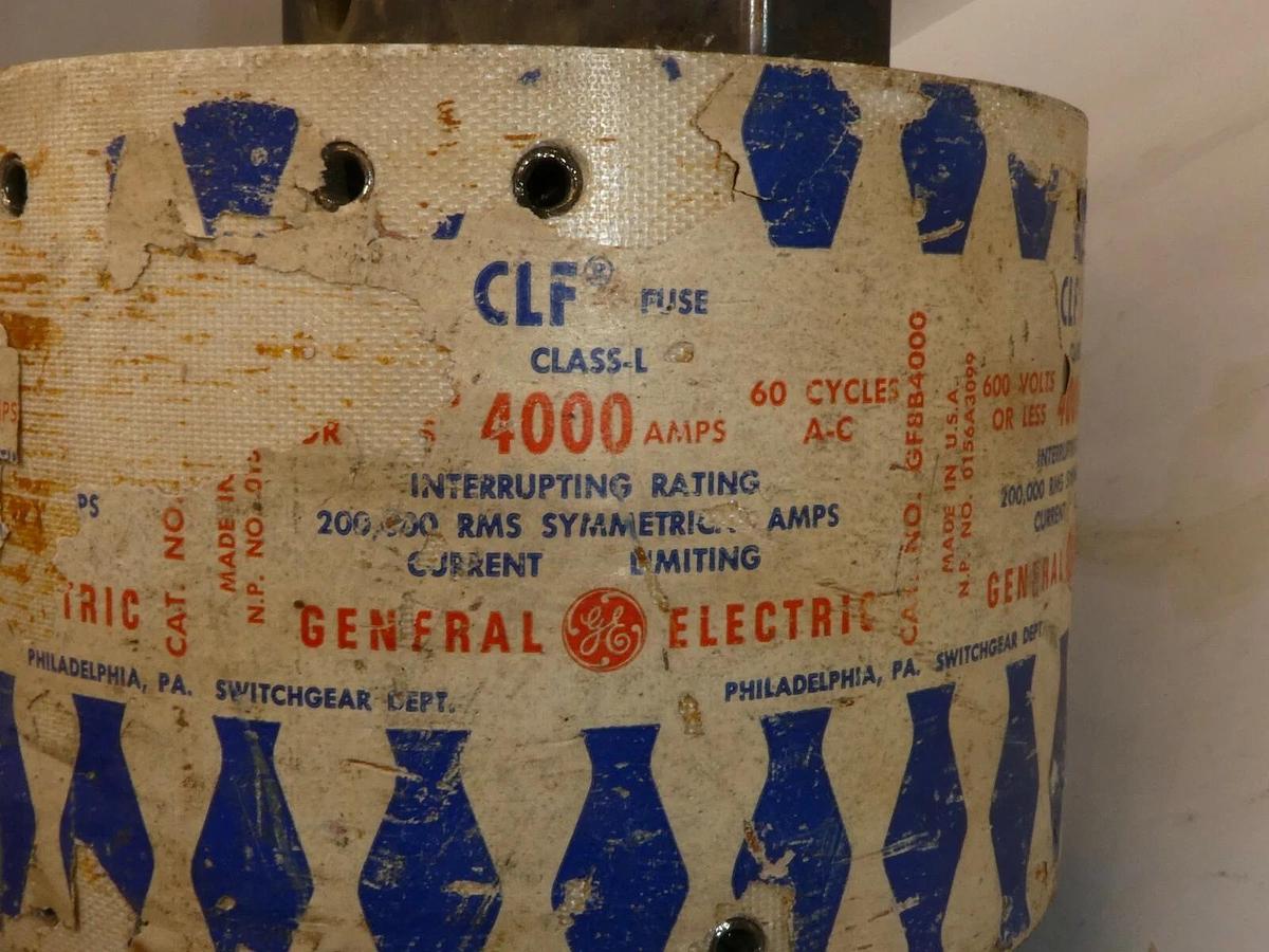 Used GE GENERAL ELECTRIC GF8B4000 CLF 4000A 4000 Amp A 60CY Class-L Fuse