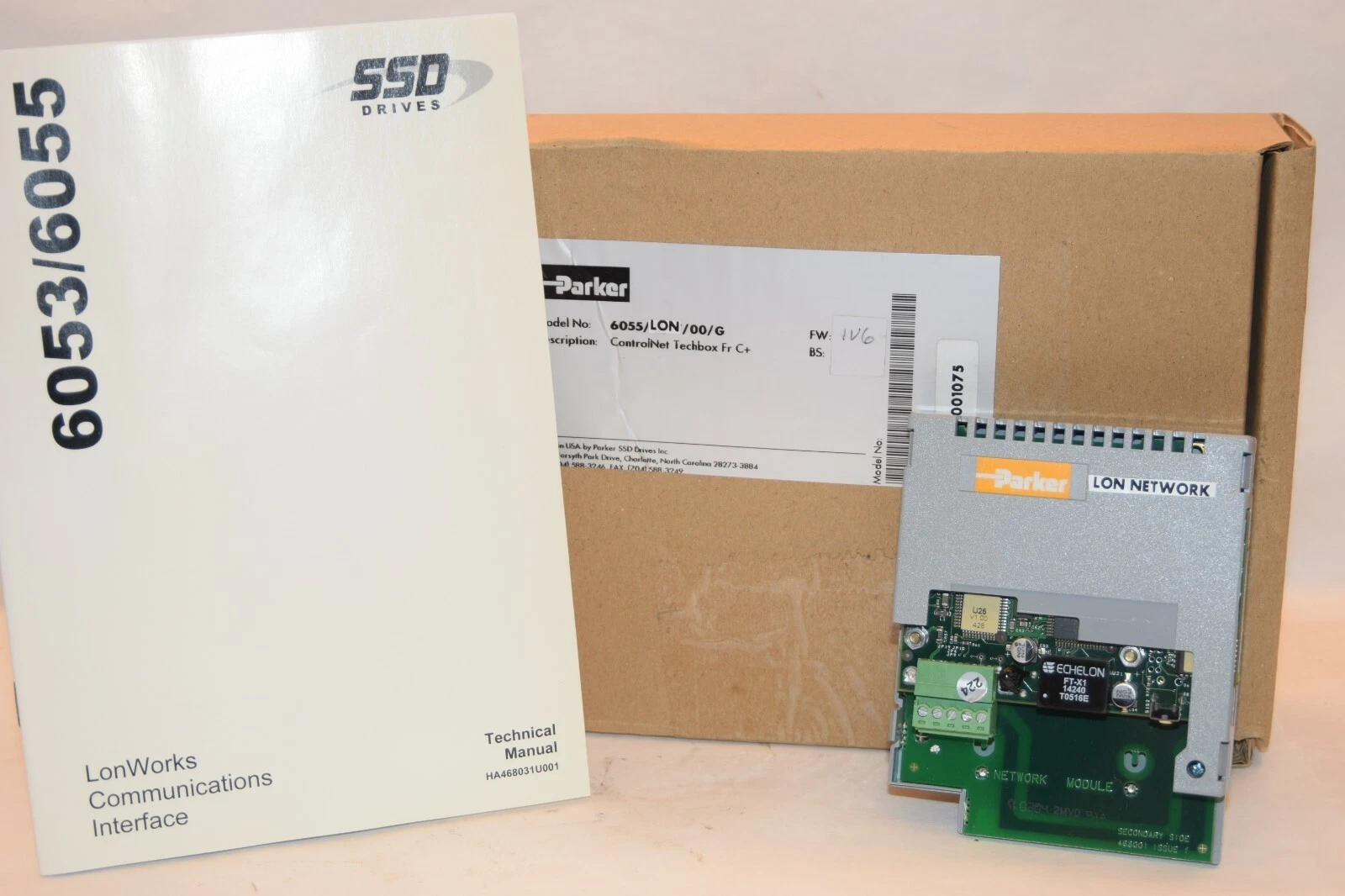 PARKER SSD Drive 6055/LON/00/G 6055/LON/00 Lonworks Communications Interface NEW