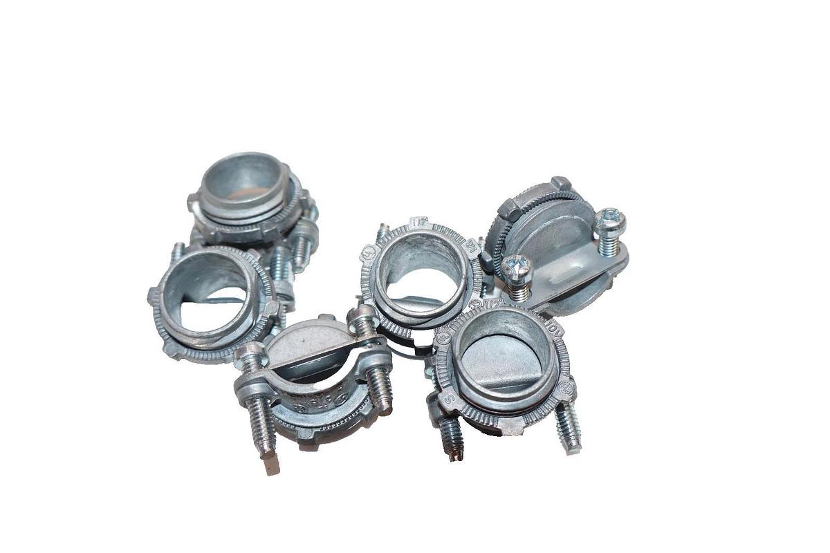 M&W Electric Mfg. 474 , 3/8"-1/2" Metallic Romex Connector (New - Box of 50)