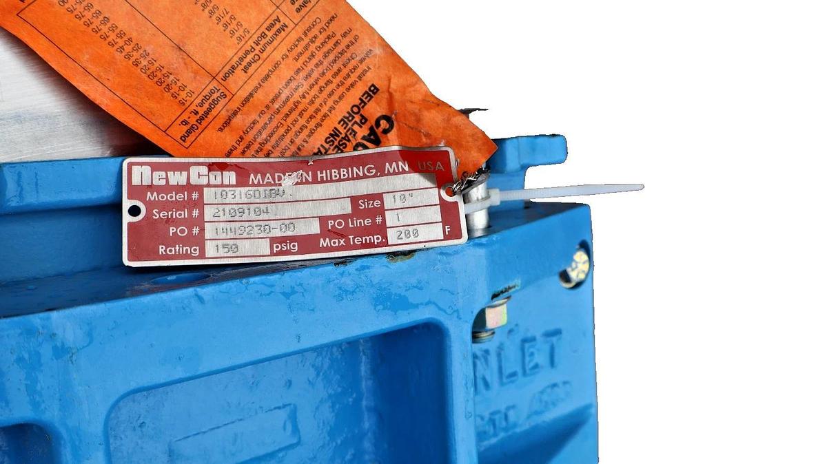 NewCon 10" Knife Gate Valve 10316DIBV 150psig (New)