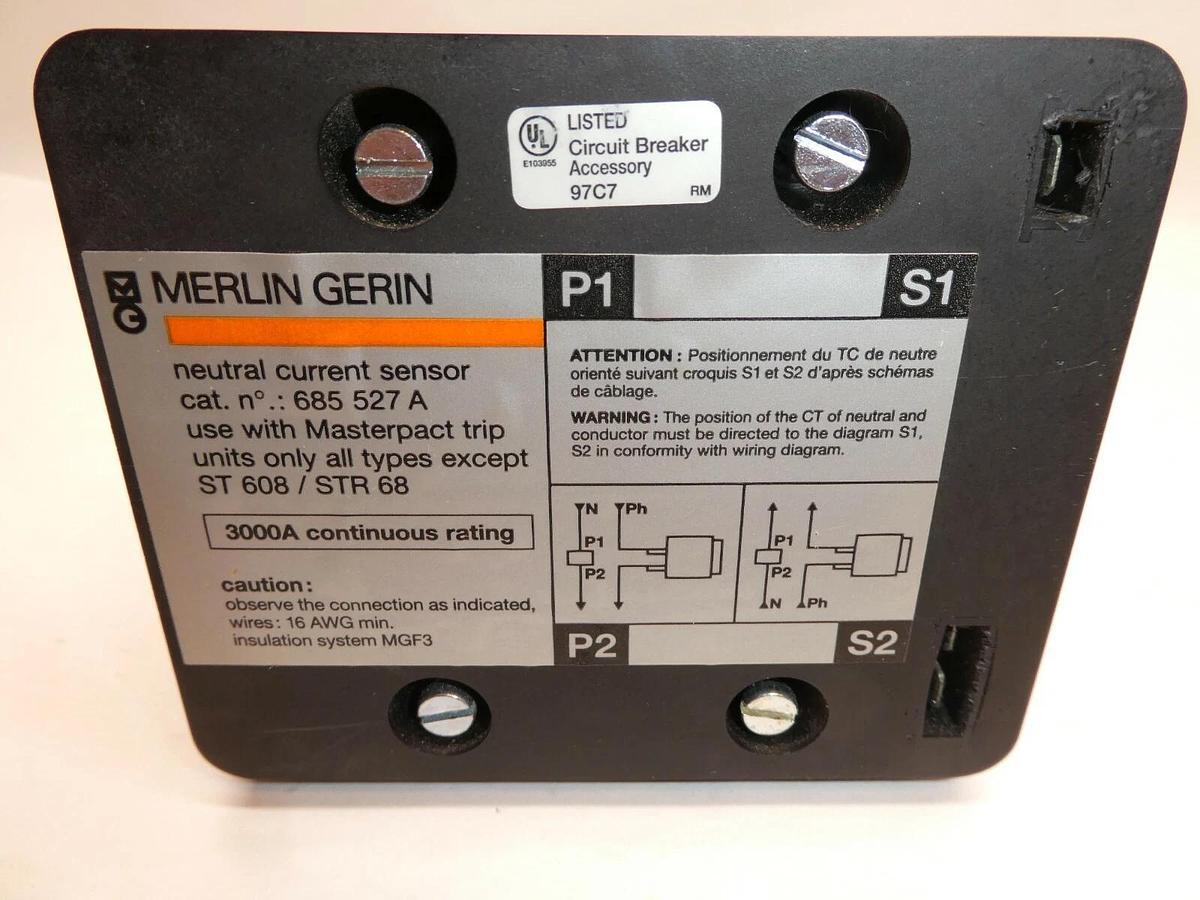 (NEW) MERLIN GERIN 685 527A 685527A Neutral Current Sensor