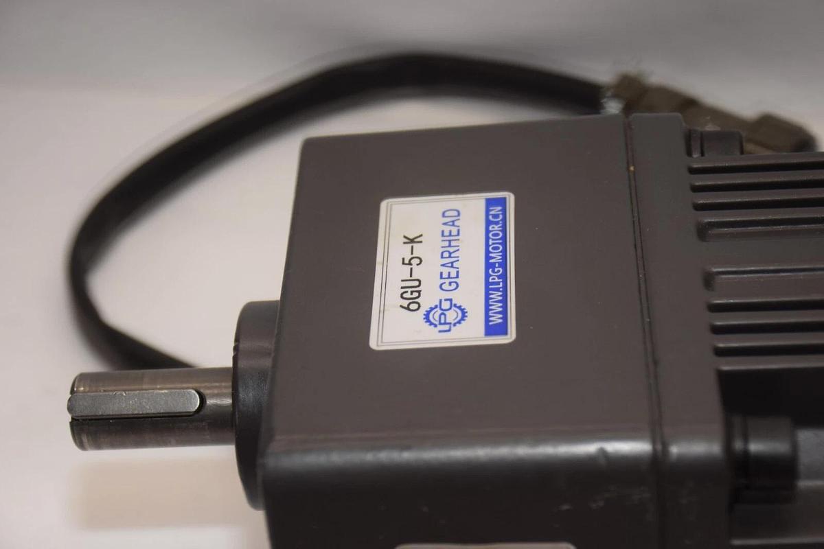 Used LPG 6RK200RGU-CF 200W 220V Speed Regulating Motor w/ Gearbox Reducer 6GU-5-K