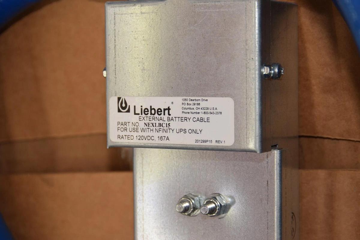 (NEW) LIEBERT NEXLBC15 120Vdc 167A 19' External Battery Cable
