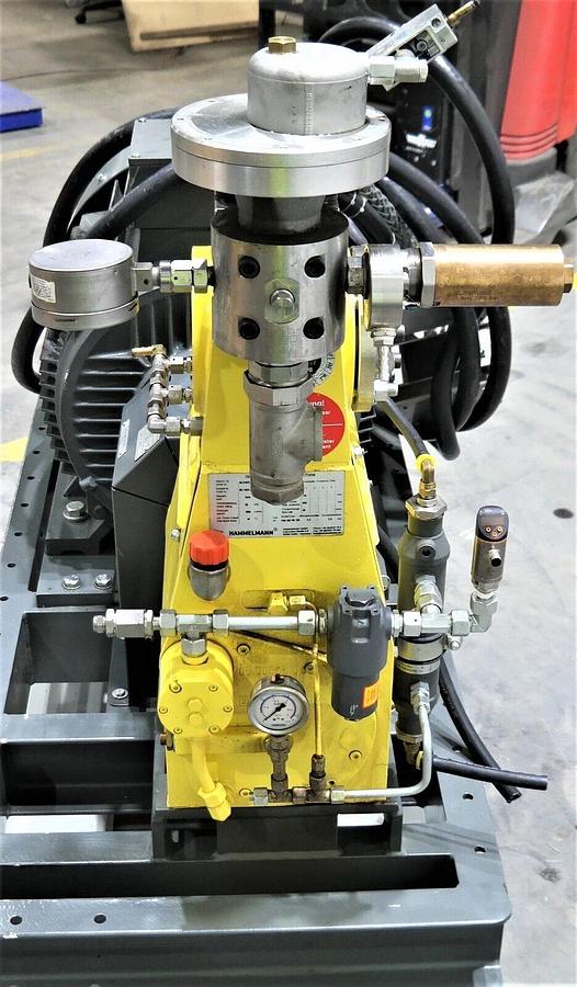 Used Hammelmann High Pressure Pump Unit 85.00072.2291 58kW Motor Hydro jet