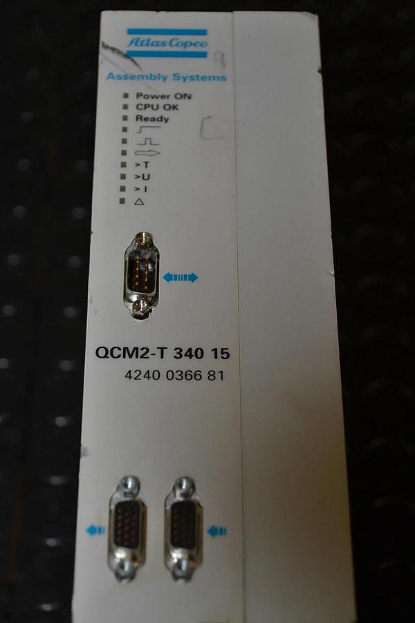 Used ATLAS COPCO CONTROLS 4240 0366 81 QCM2-T QCM2 T 34015 4240036681 QCM2T34015