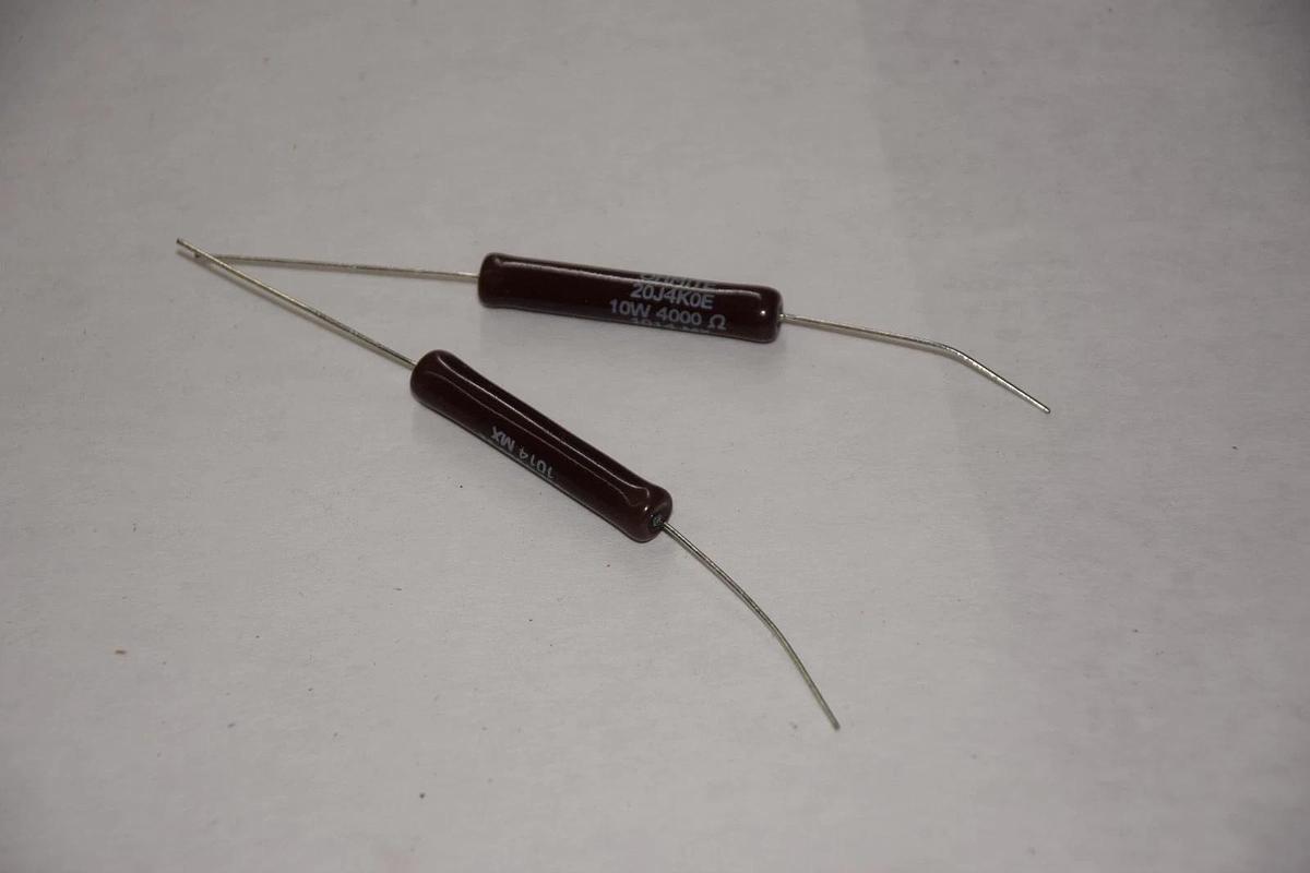 (LOT OF 2) OHMITE 20J4K0E 10W 4Kohms WIREWOUND RESISTOR NEW