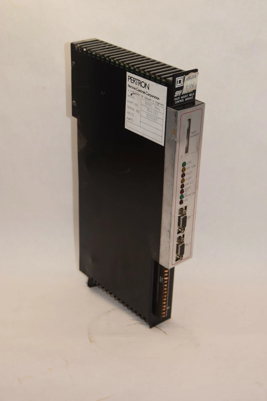Used SQUARE D PERTRON SY/MAX RMWC 3844 Rack Mount Weld Controller 3844-002 8994 sys80