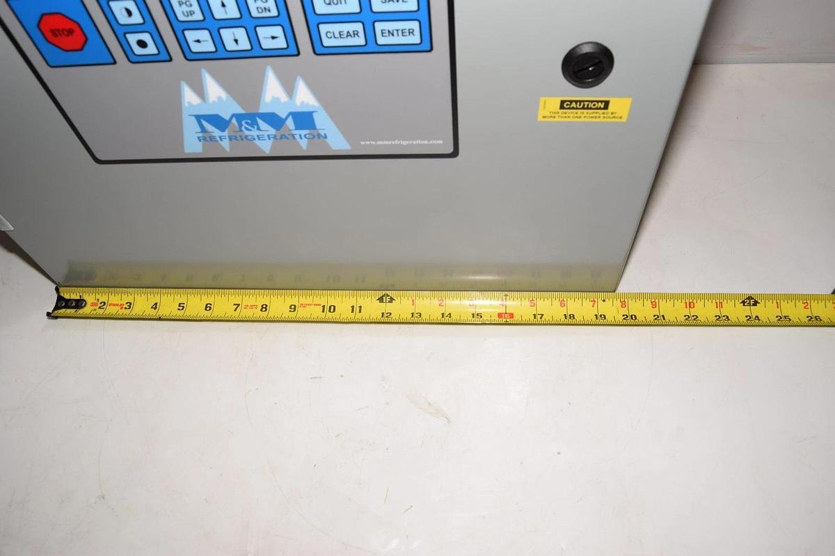 Used M&M Refrigeration Reciprocating Compressor ControlPanel M100408G11 Missing Board