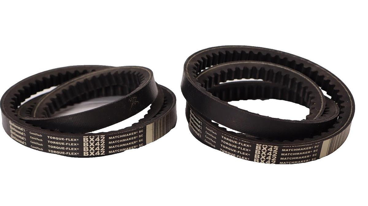 Continental BX42 Torque-Flex Matchmaker SC Cogged Belt V-Belt (New - Lot of 2)