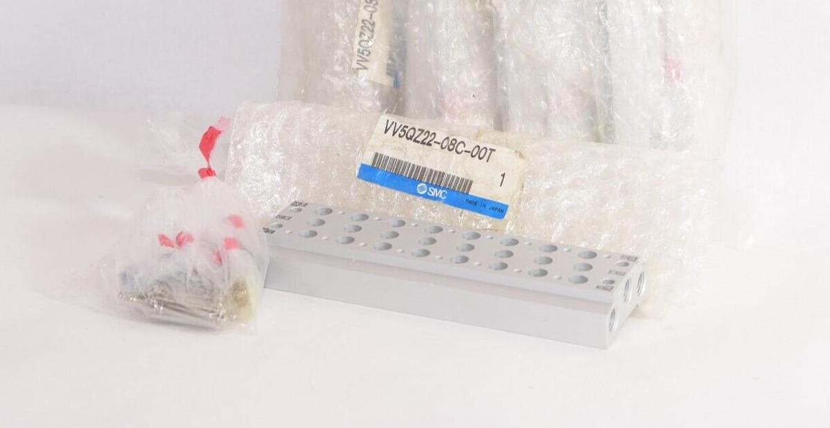 (NEW) SMC VV5QZ22-08C-00T Body Ported Manifold