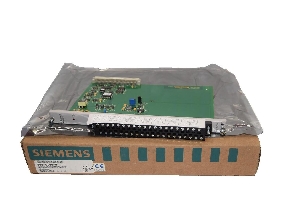 SIEMENS 505-6108-B 505-6108B E-Stand Version 02 8-Channel Analog Input NEW
