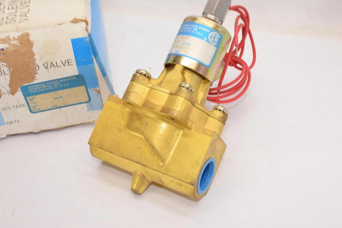 (NEW) HONEYWELL / SKINNER L1LB5150 5-150psi 110/120V 2-Way Valve 3/4" orifice