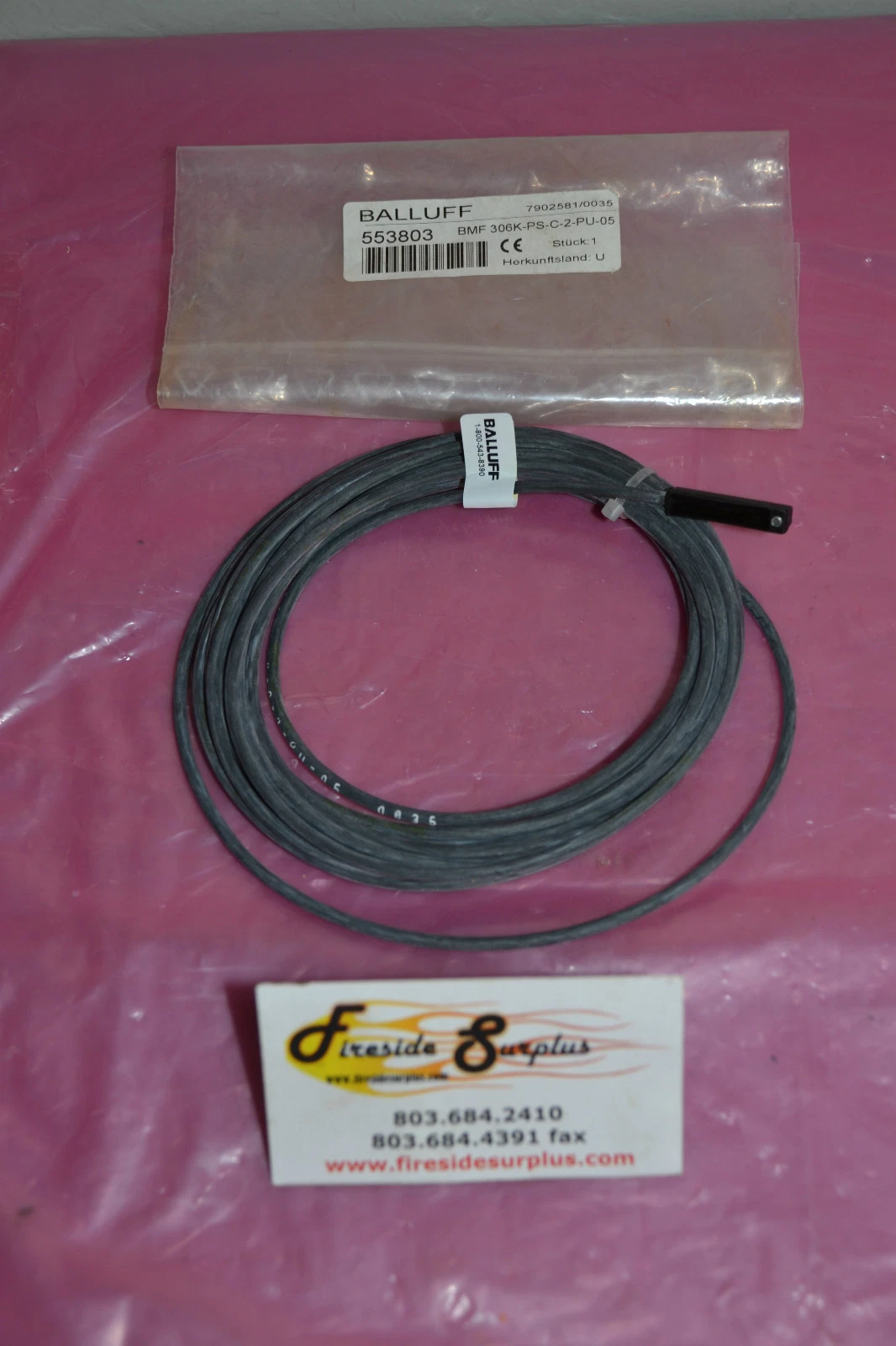 BALLUFF SENSOR BMF 306K-PS-C-2-PU-05 BMF306K PS C 2 PU 05 BMF306KPSC2PU05 NEW