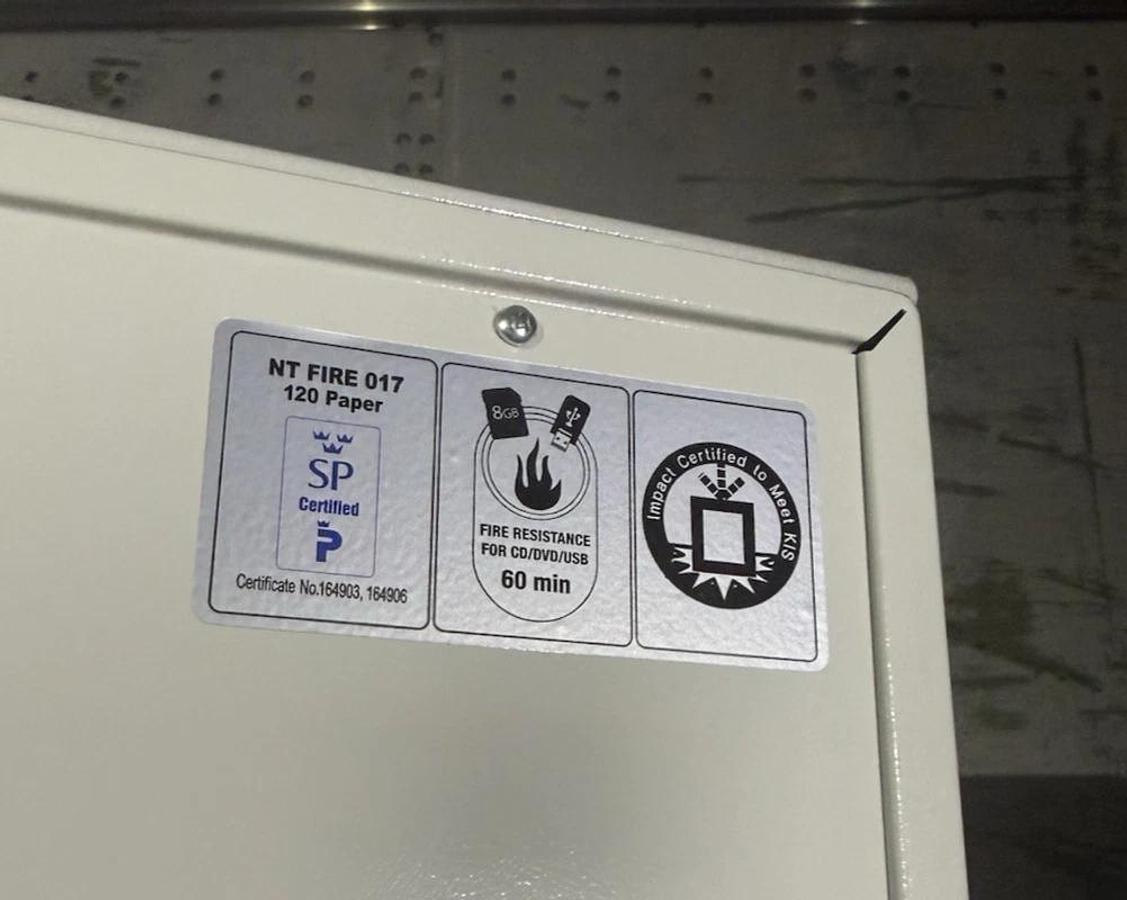 Used Phoenix 500 Data Commander Fire Media Safe 500 Series 2-Hour Fire Safe