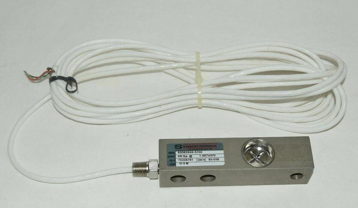 (NEW) SENSORTRONICS 65083S4K-5100 4k lbs @ 1.997mV/V Load Cell