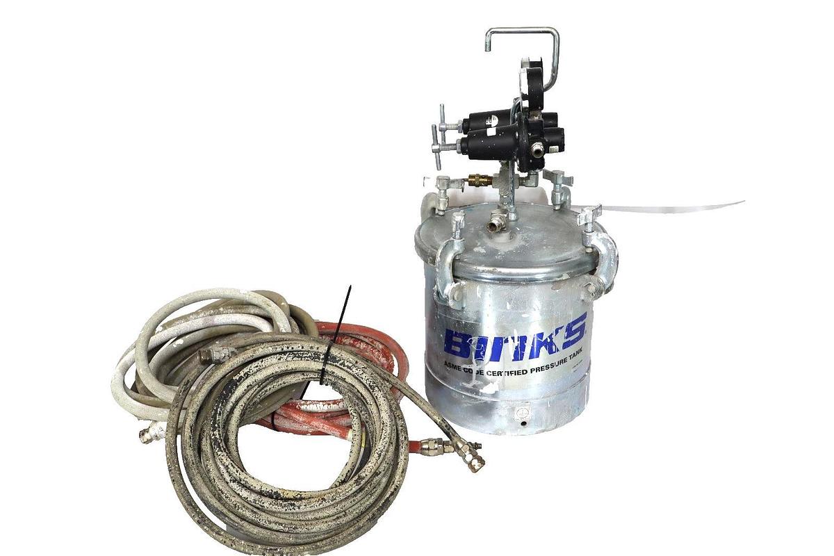 Used Binks 2.8 Gallon Paint Pot Stainless Pressure Paint Pot CRN OH6685.5C