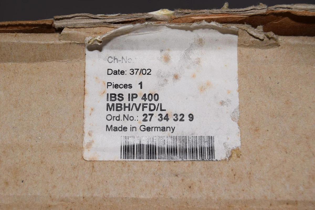 Phoenix Contact Mounting Base Housing IBS IP 400 MBH/VFD/L , 2734329 (New)