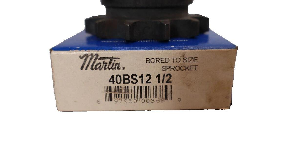 (NEW) MARTIN 40BS12 1/2" Bore Sprocket