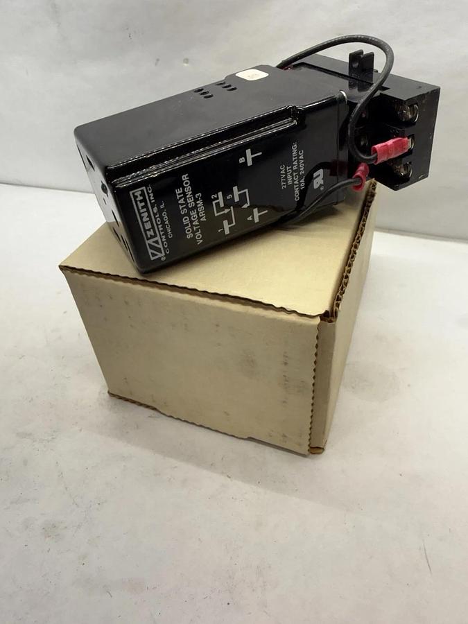 ZENITH K-1187 , K1187 ARSM-3 Solid State Voltage Sensor Relay, With Base (New)