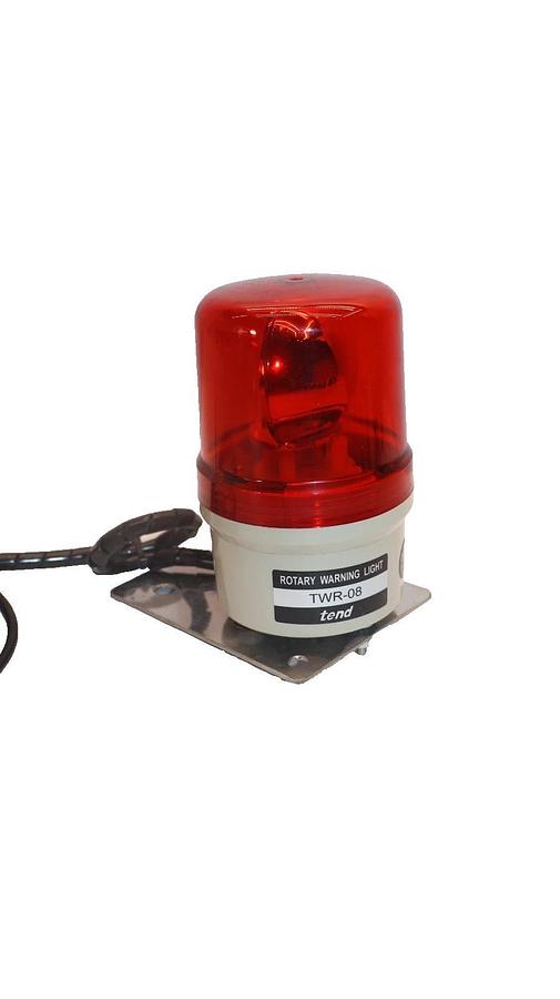 Used TEND TWR-08 , TWR08 Rotary Warning Light , Red