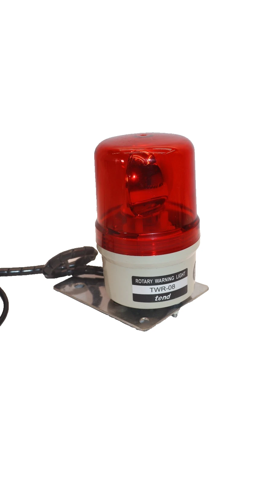 Used TEND TWR-08 , TWR08 Rotary Warning Light , Red
